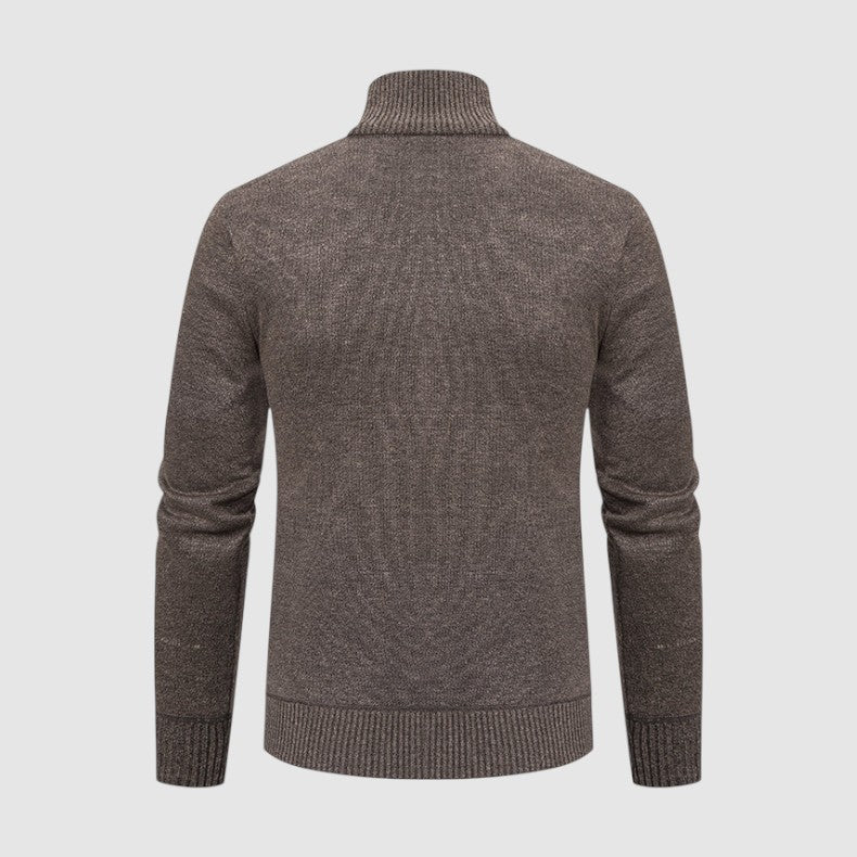 ケン ジオメトリック ジップアップ ニットジャケット