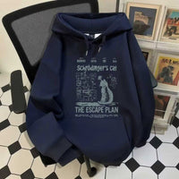 裏起毛パーカー メンズ — 猫プリントのヘビーウェイトプルオーバーフーディー
