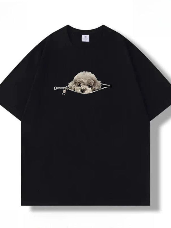 メンズ 綿100%オーバーサイズ半袖Tシャツ — ゆったりシルエット