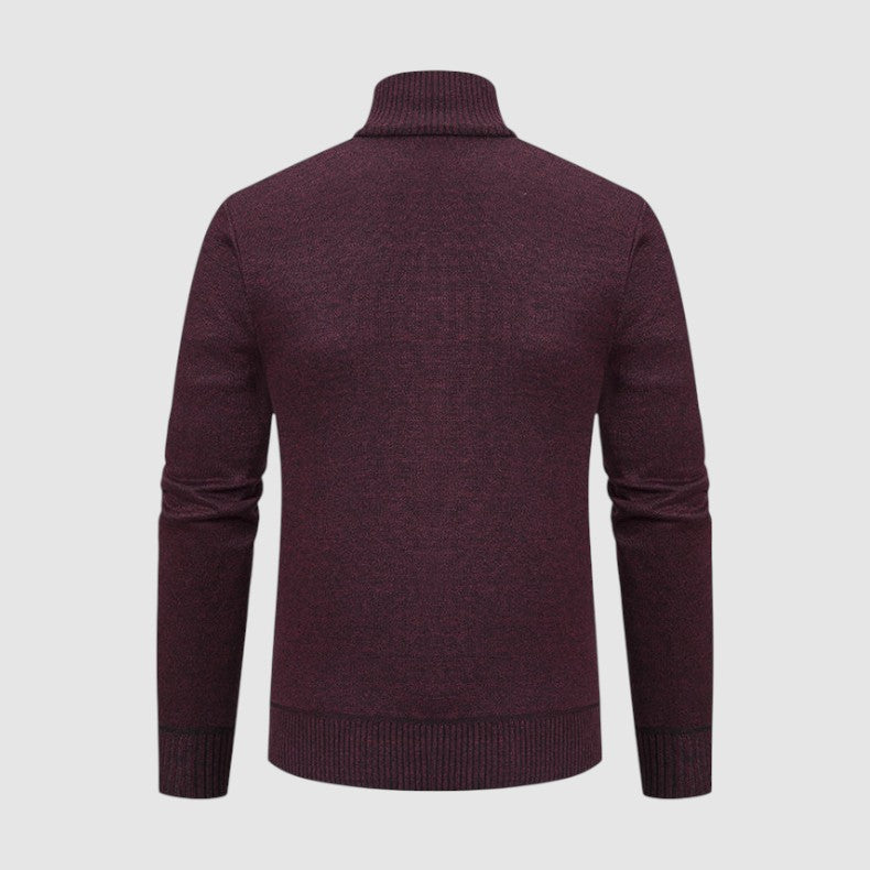 ケン ジオメトリック ジップアップ ニットジャケット