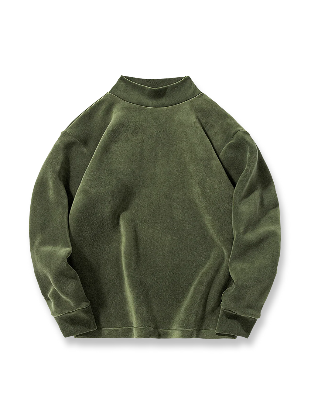 リオン ソフトフリース モックネック スウェットシャツ