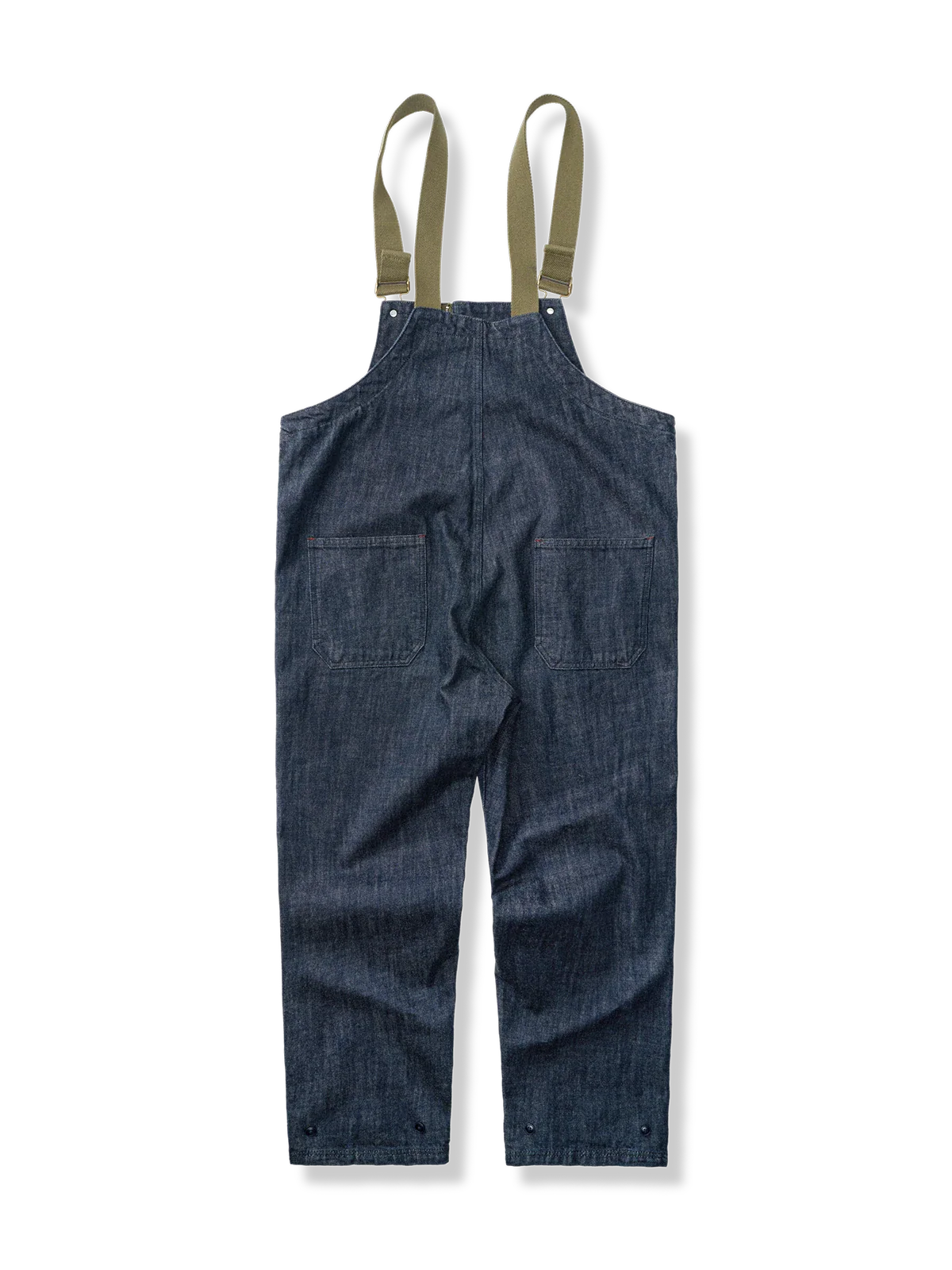 カイ インディゴ セルビッジ デニムオーバーオール