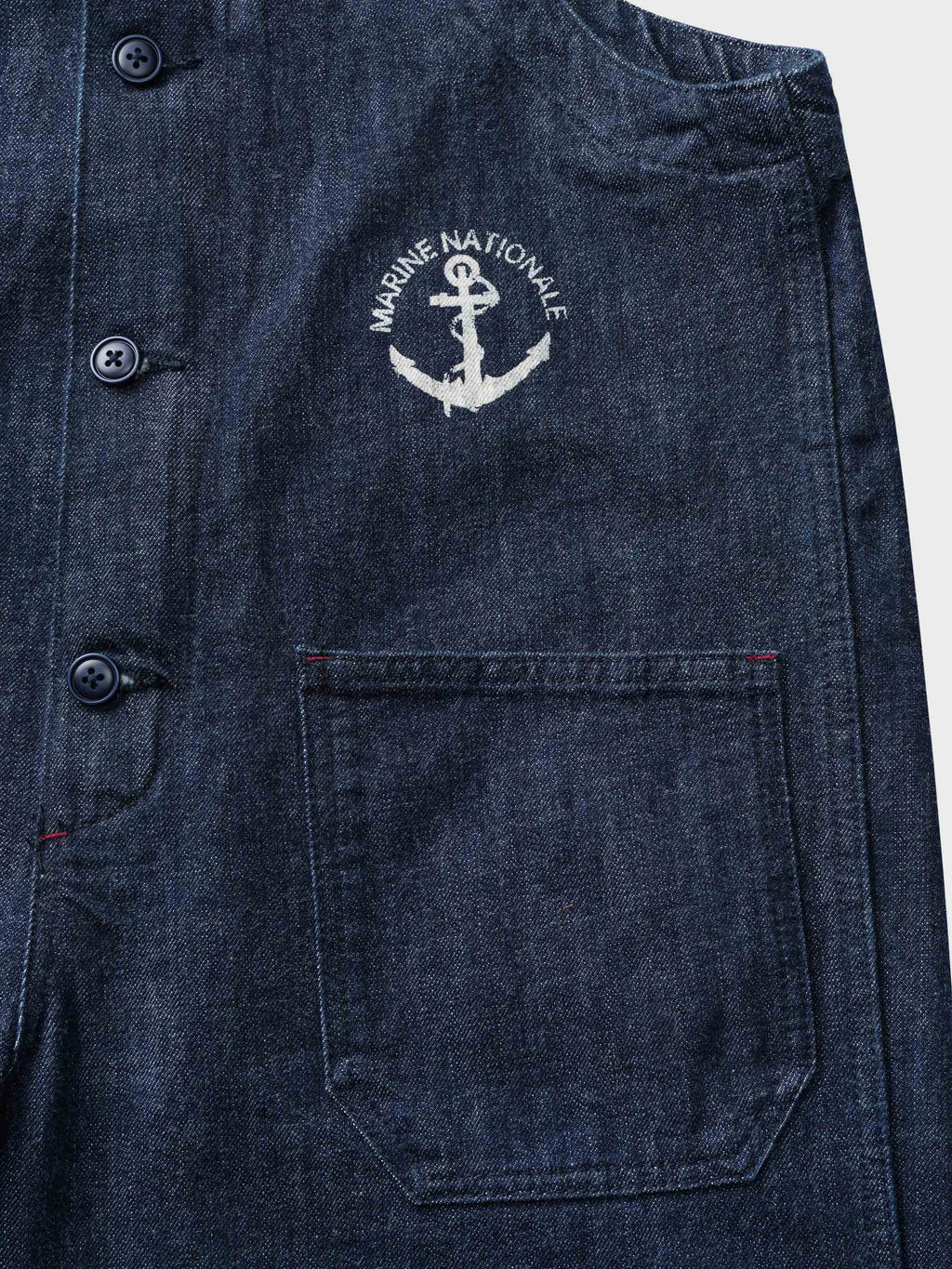 カイ インディゴ セルビッジ デニムオーバーオール