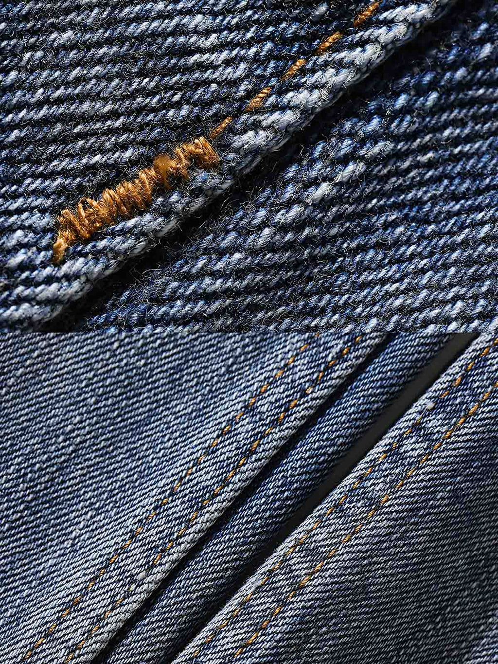 アオイリペアデニムジーンズ