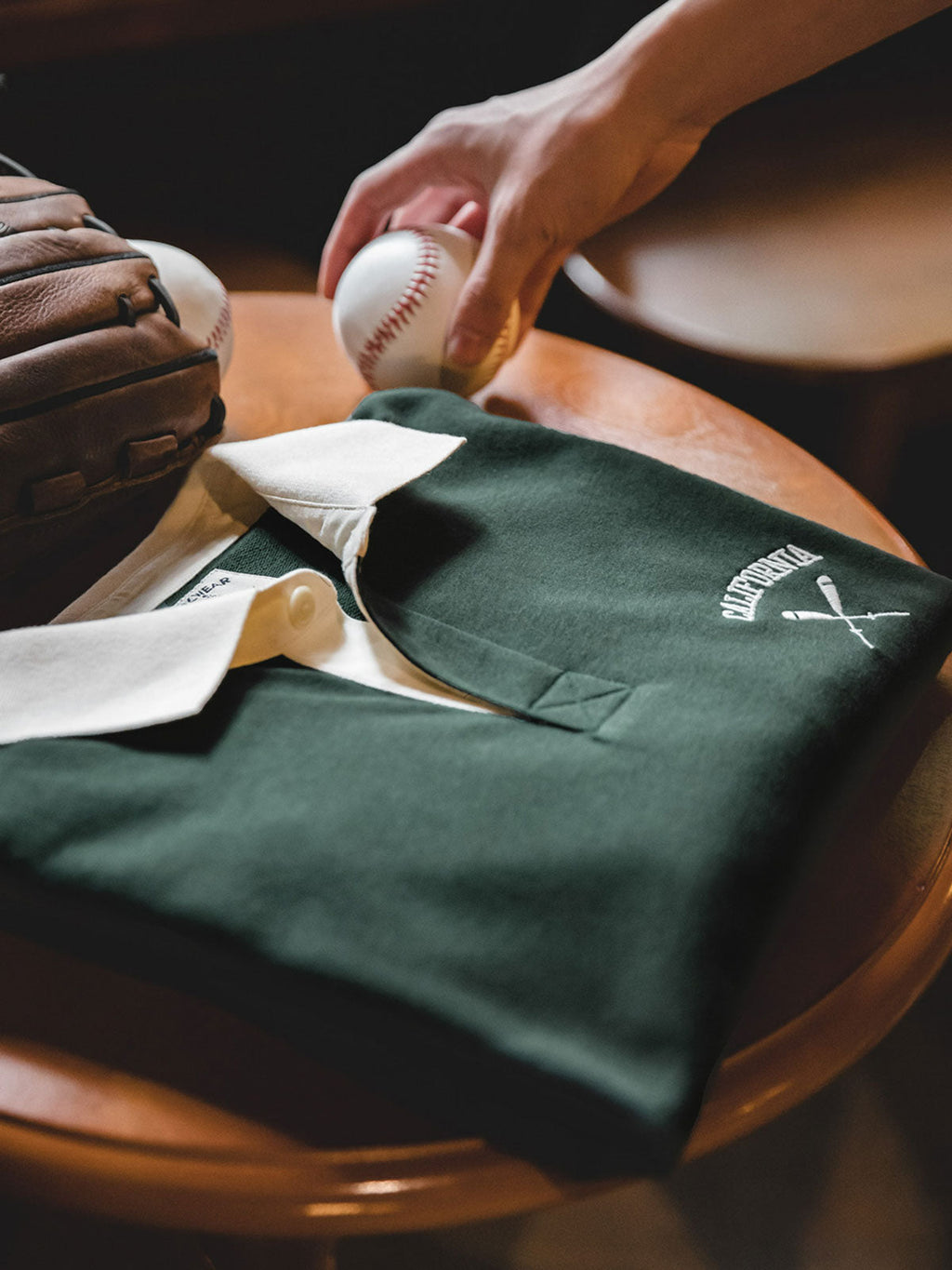 グリーンラガーシャツ｜カリフォルニアプリントデザイン