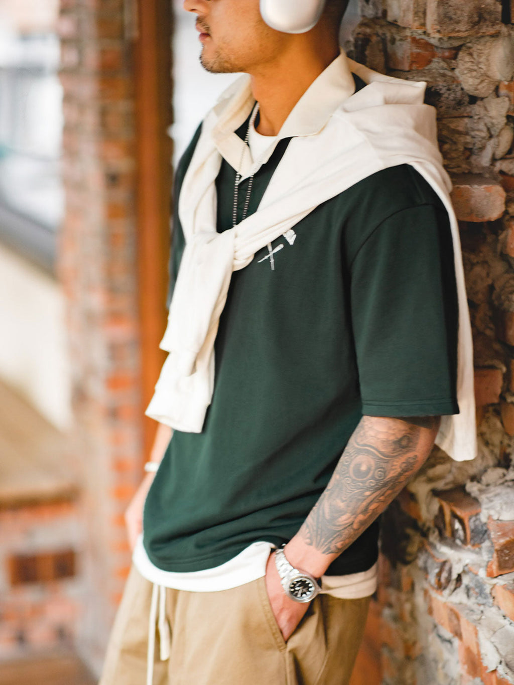 グリーンラガーシャツ｜カリフォルニアプリントデザイン