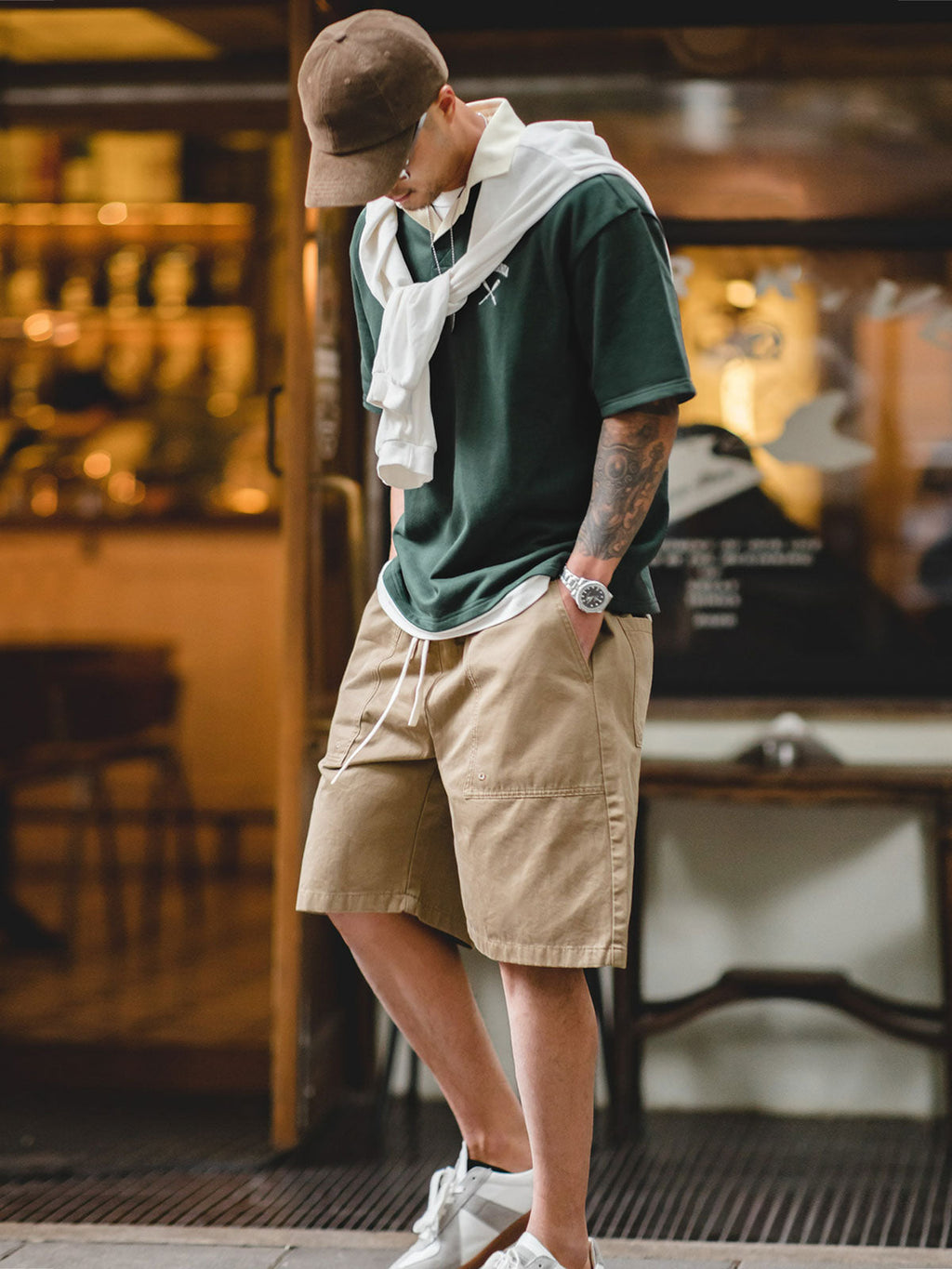 グリーンラガーシャツ｜カリフォルニアプリントデザイン