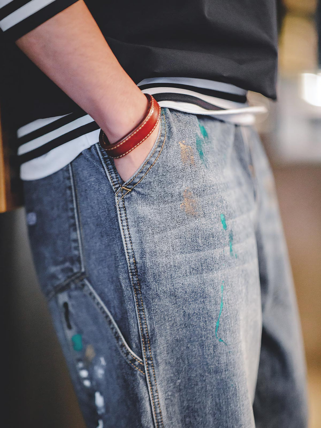 ソウイヴィンテージペイントデニム