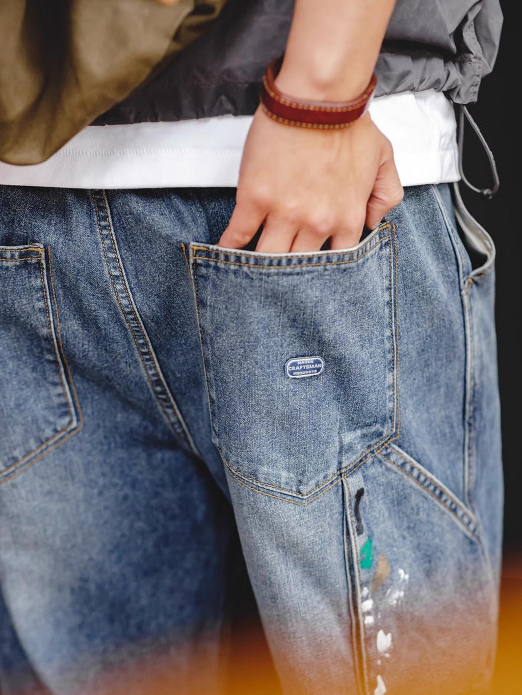 ソウイヴィンテージペイントデニム