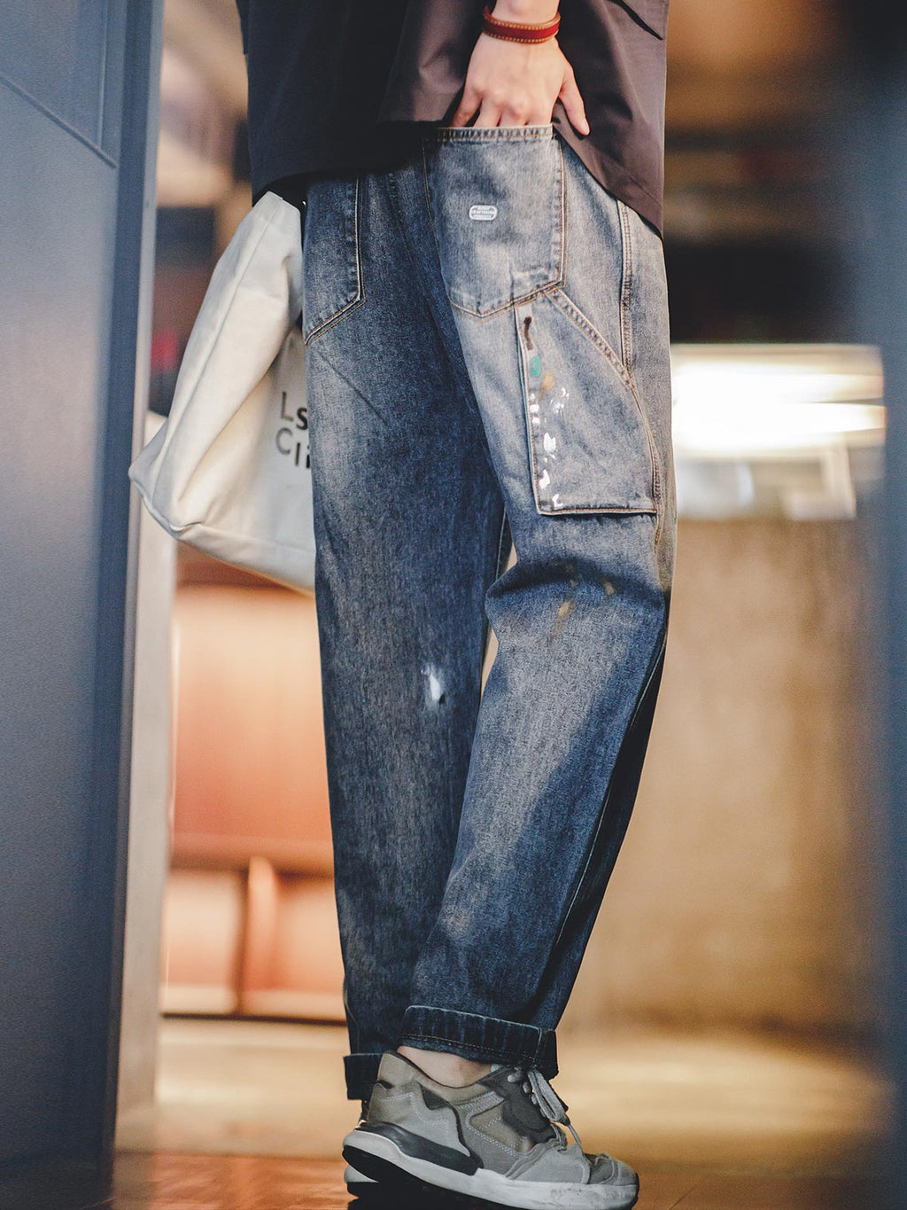 ソウイヴィンテージペイントデニム