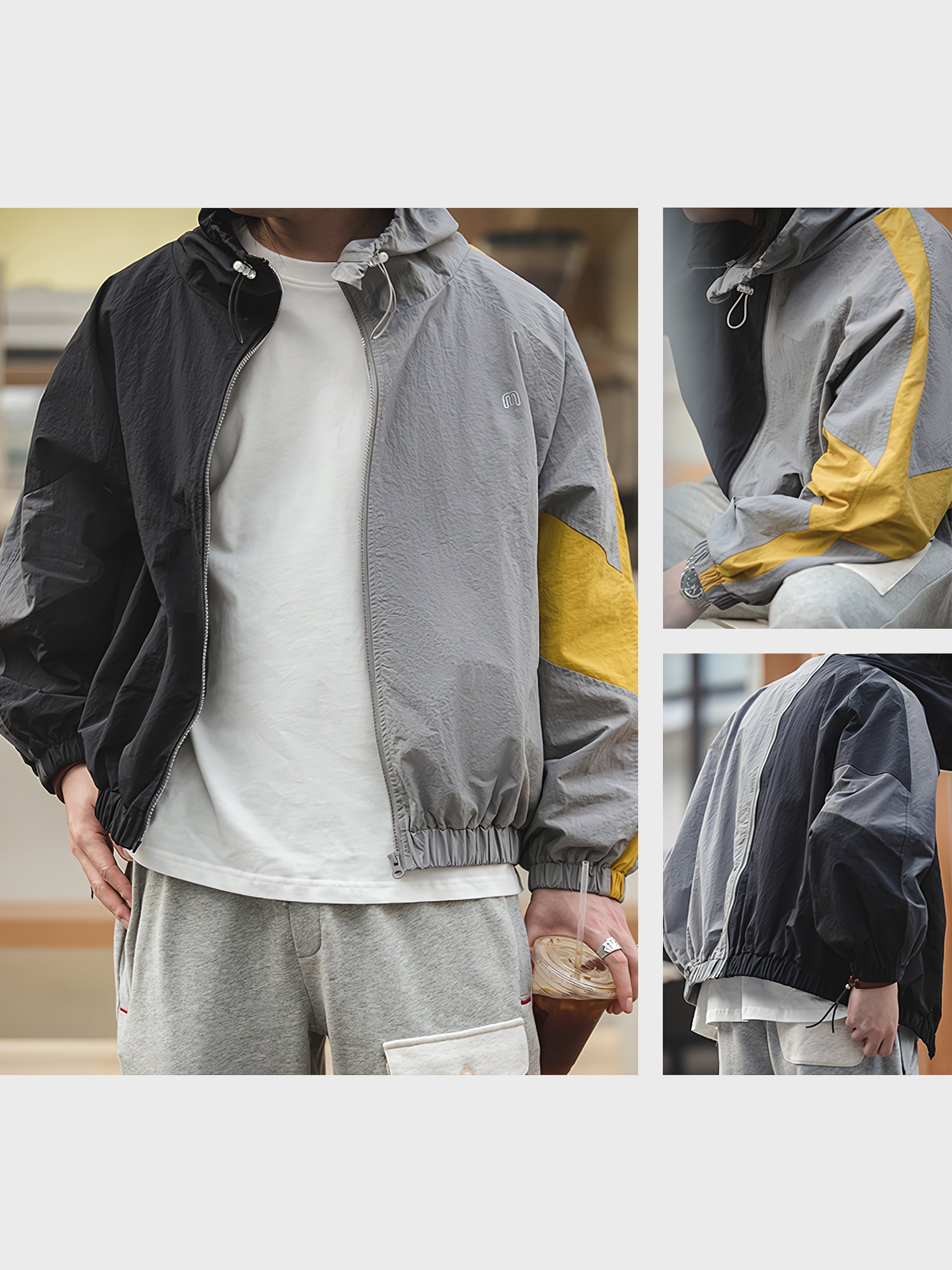 リョウ コントラスト ウィンドブレーカー