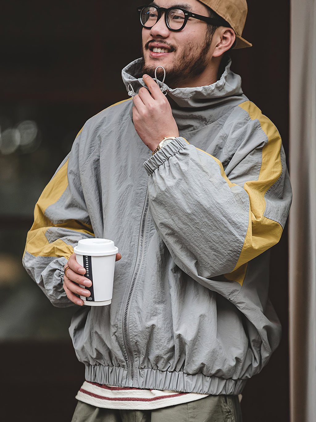 リョウ コントラスト ウィンドブレーカー