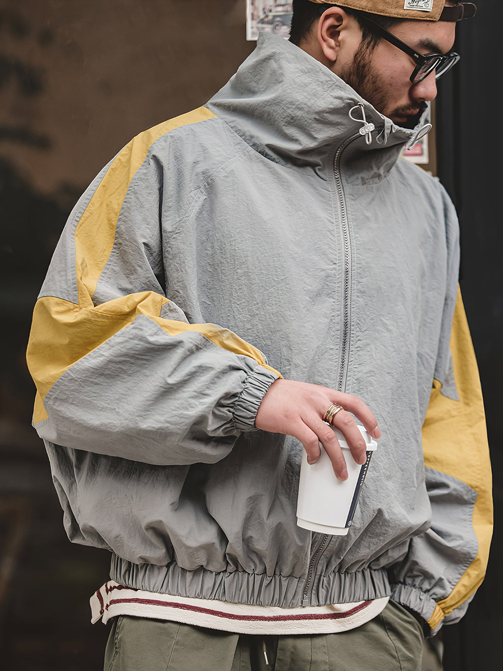 リョウ コントラスト ウィンドブレーカー