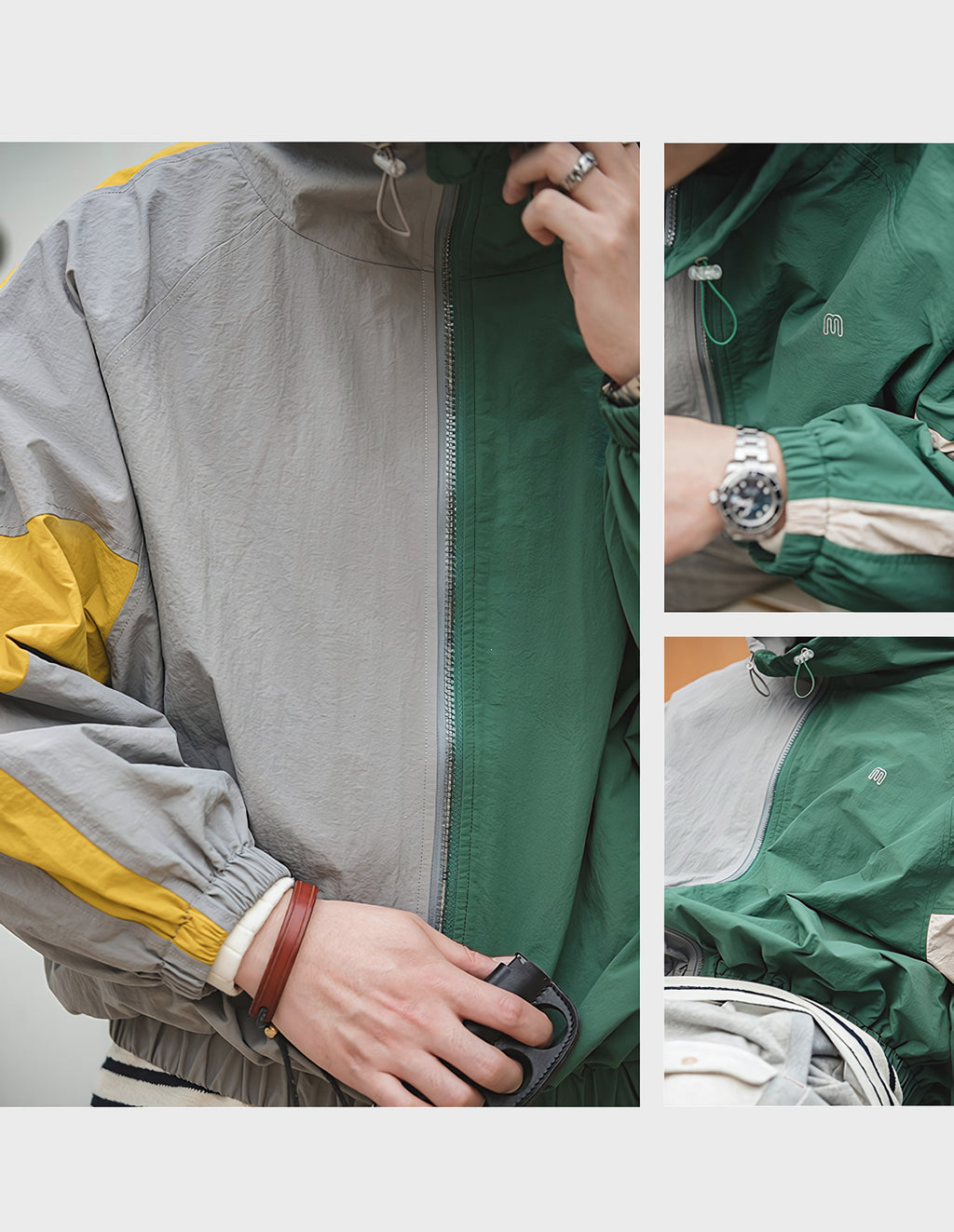 リョウ コントラスト ウィンドブレーカー