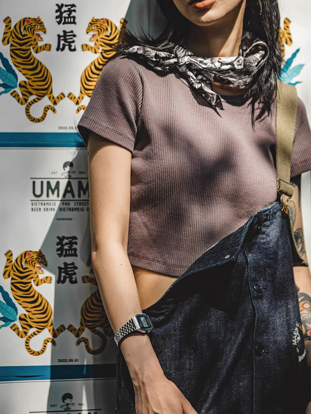 カイ インディゴ セルビッジ デニムオーバーオール