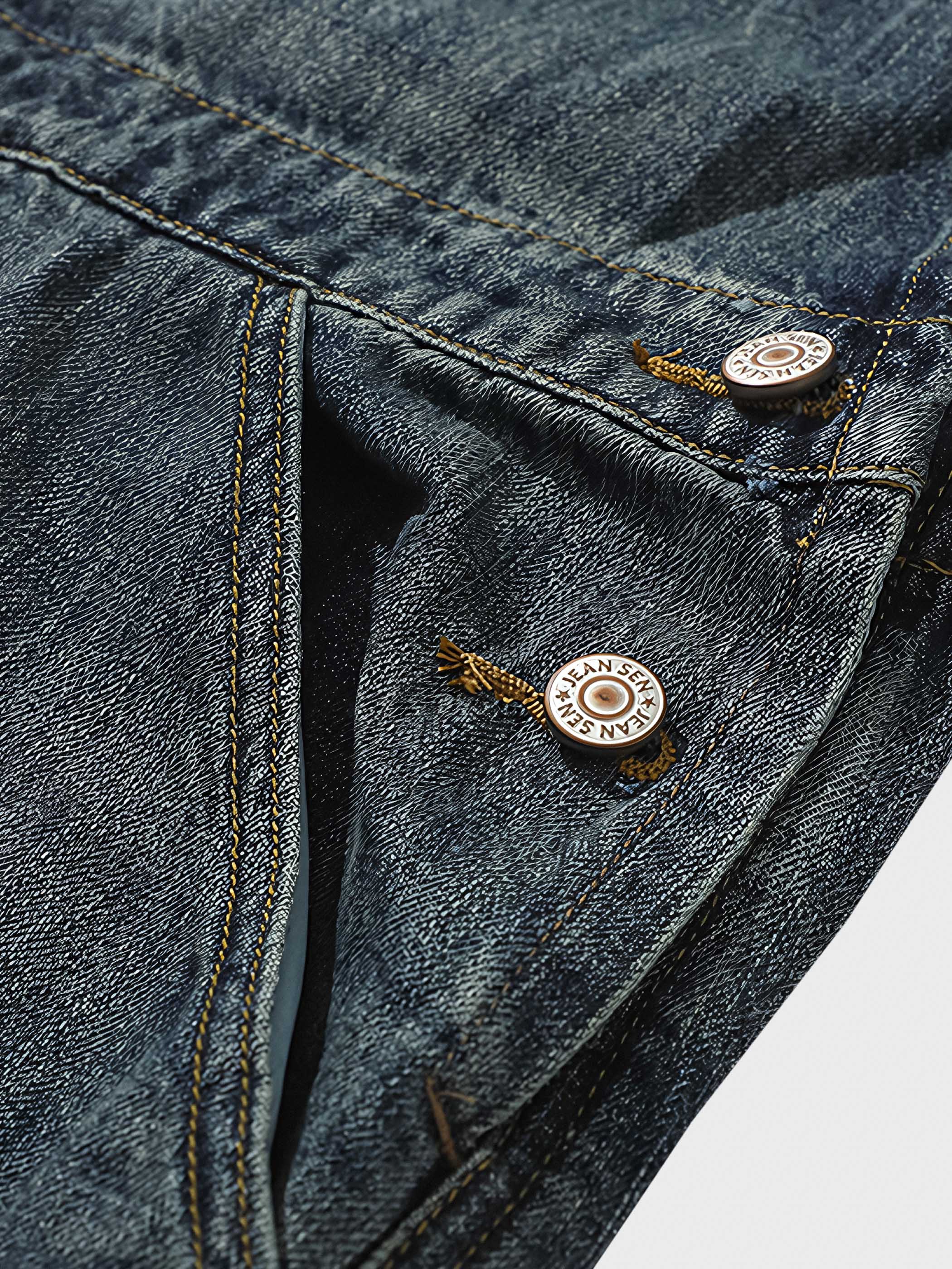 ダイチ インディゴ ダメージデニム オーバーオール