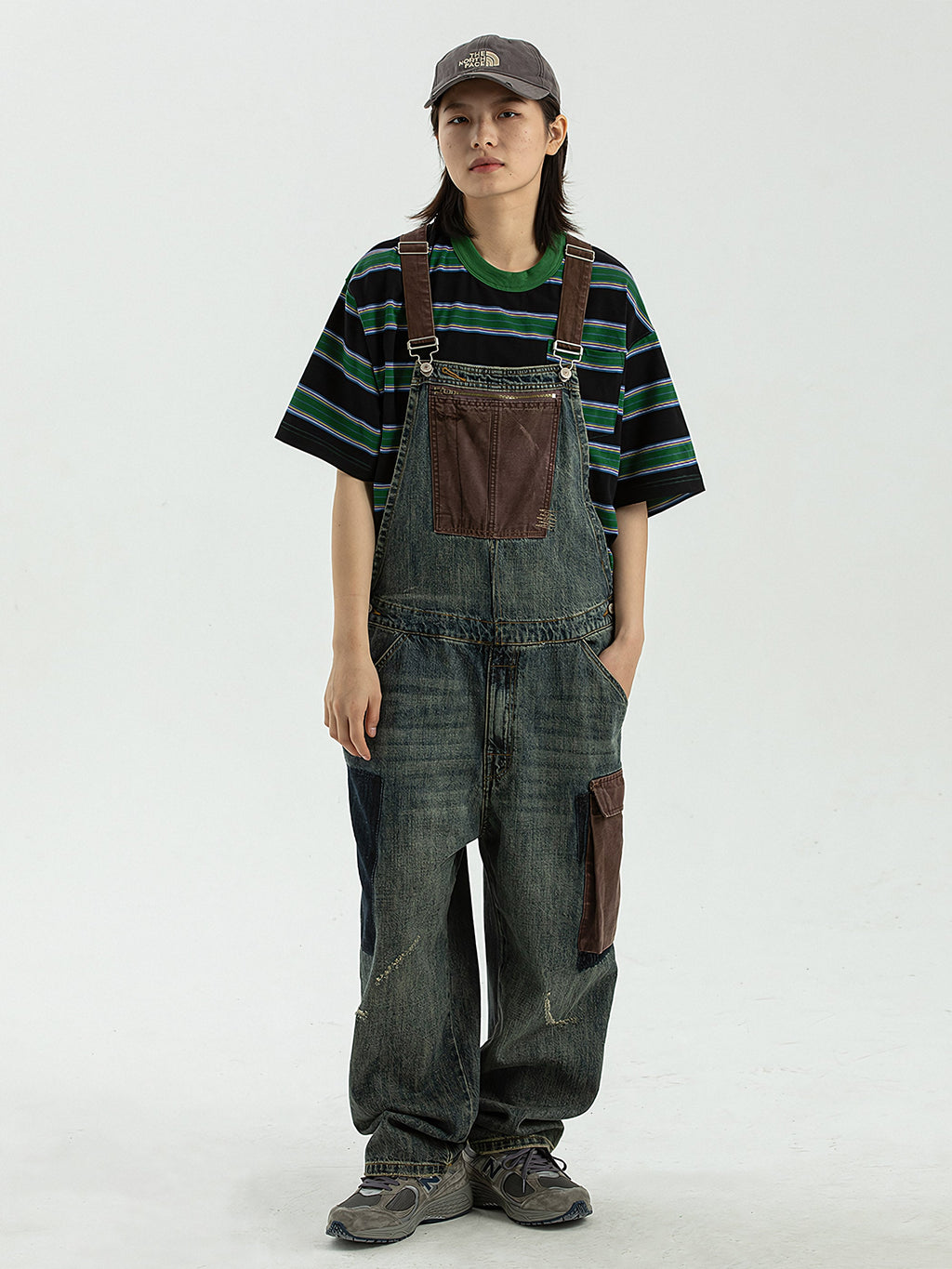 ダイチ インディゴ ダメージデニム オーバーオール