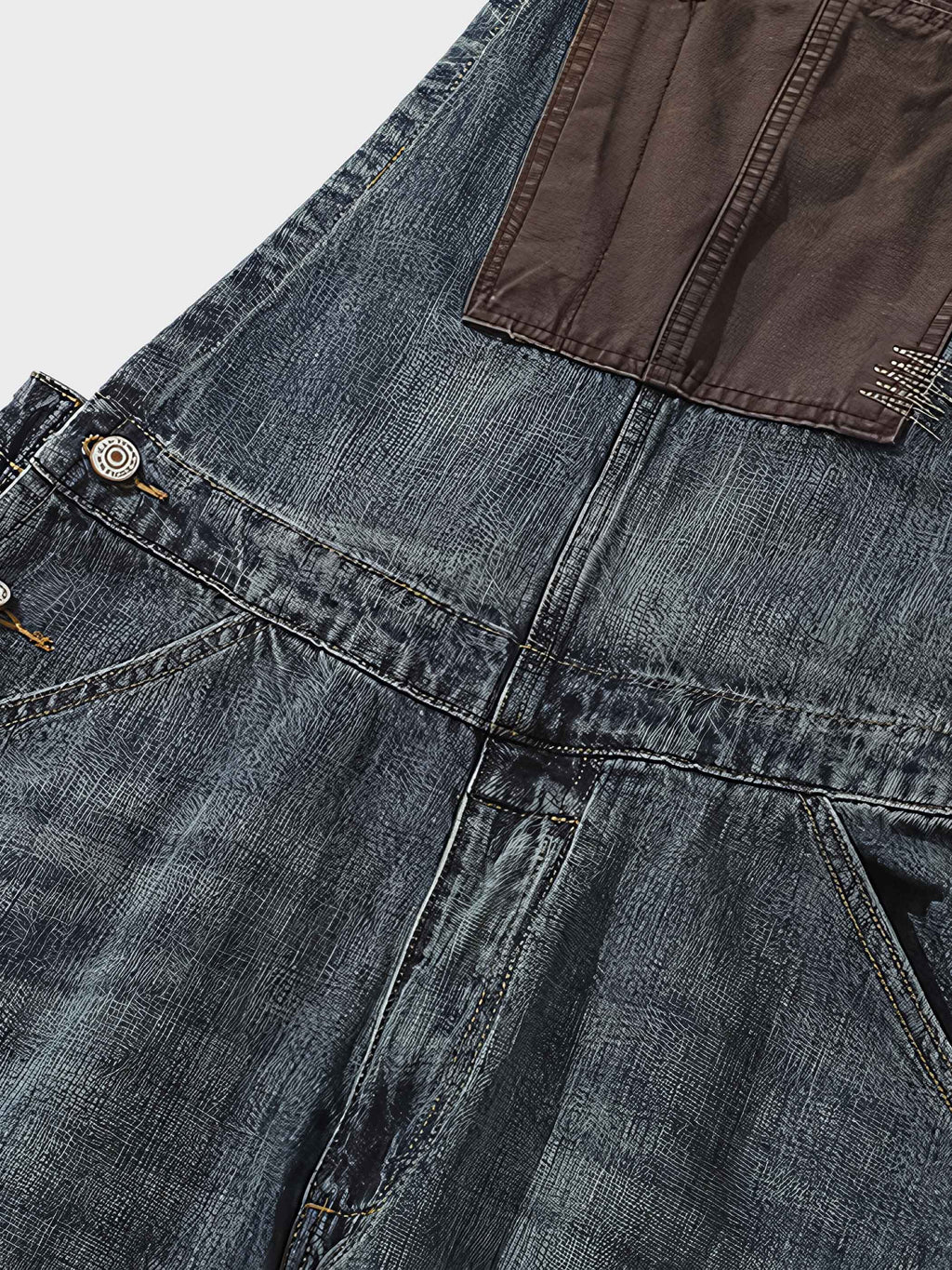 ダイチ インディゴ ダメージデニム オーバーオール