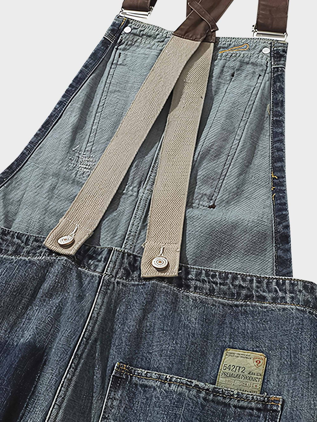 ダイチ インディゴ ダメージデニム オーバーオール