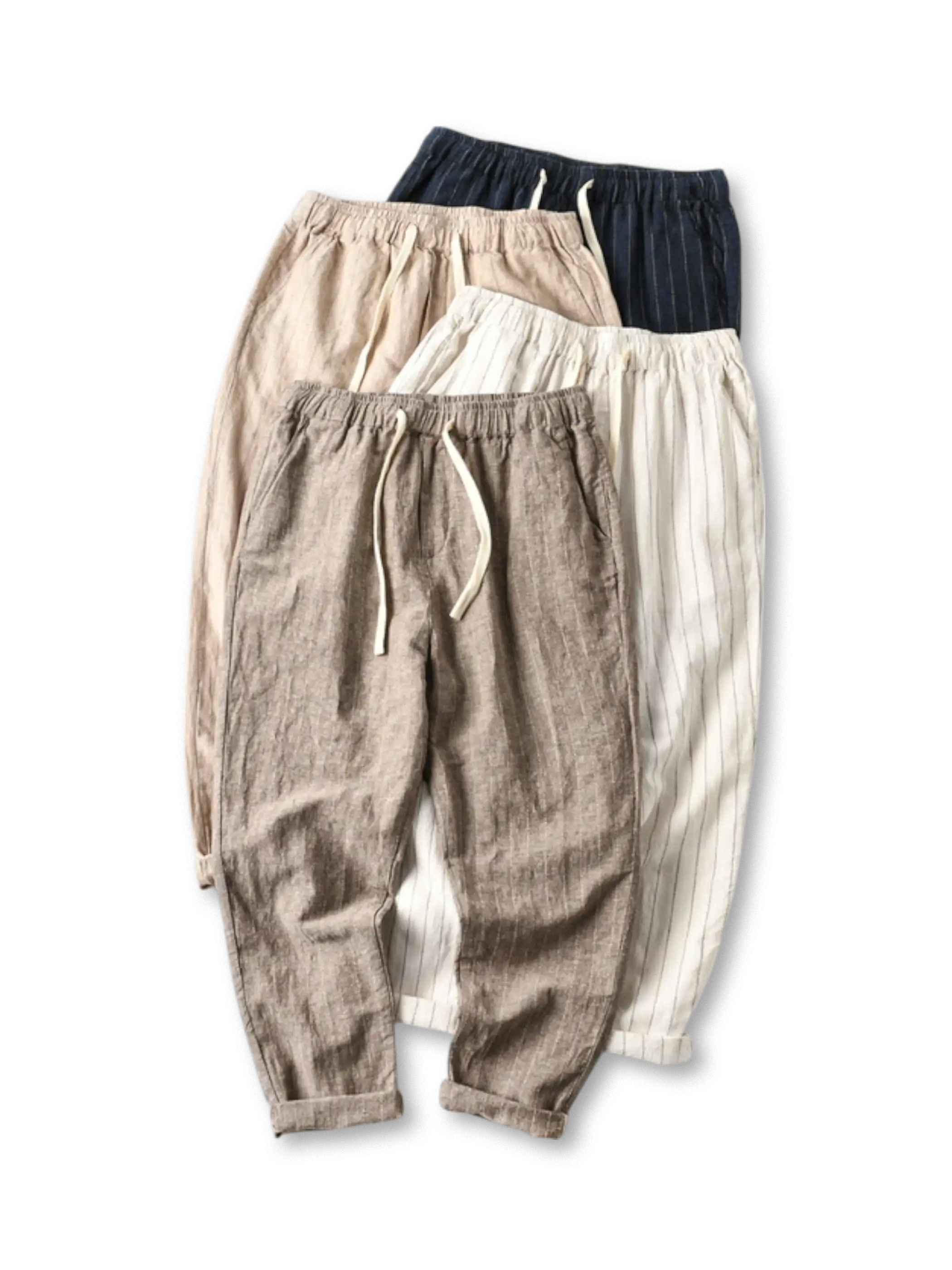 チノストライプリラックスパンツ