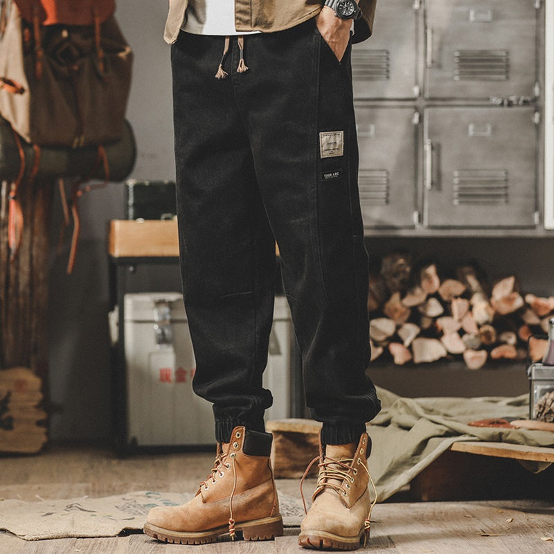 ユウマ インディゴ デニムジョガーパンツ