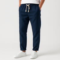 ケン ネイビー ドローストリング パンツ