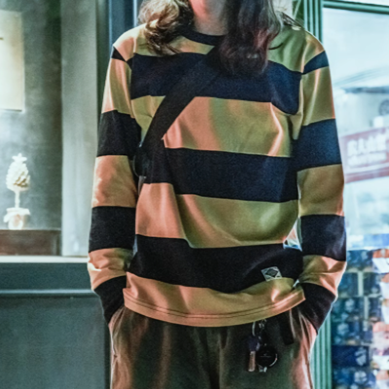 ハヤト ボーダー ロングスリーブTシャツ