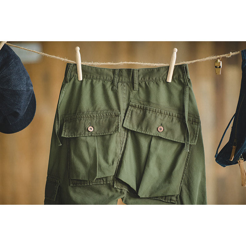 オリーブ ショウ カーゴワークパンツ