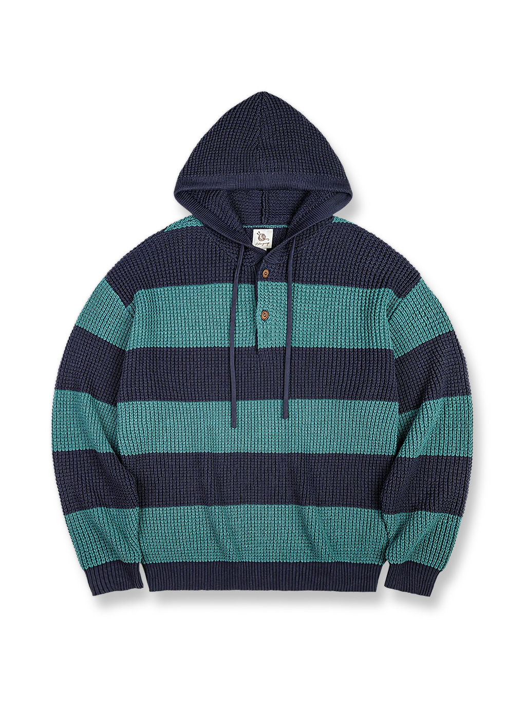 レオ ボーダー ニット パーカ