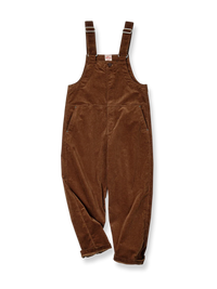 ハル ブラウン コーデュロイ オーバーオール