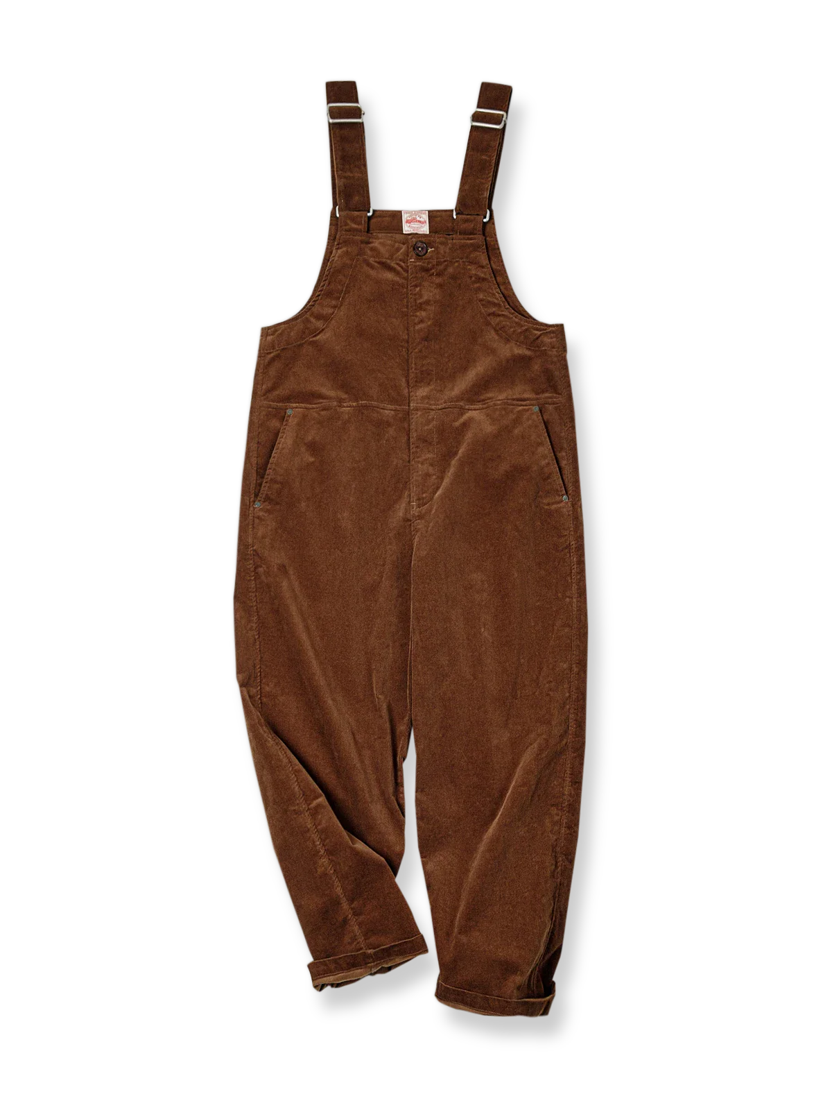 ハル ブラウン コーデュロイ オーバーオール