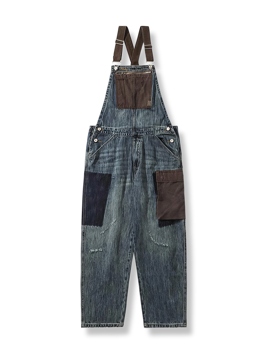ダイチ インディゴ ダメージデニム オーバーオール