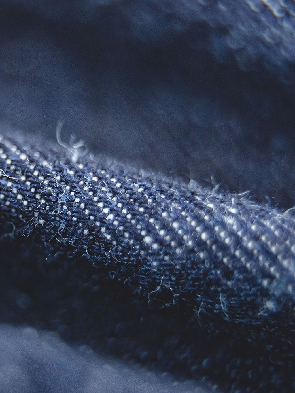 ネイビーソウジワークデニムパンツ