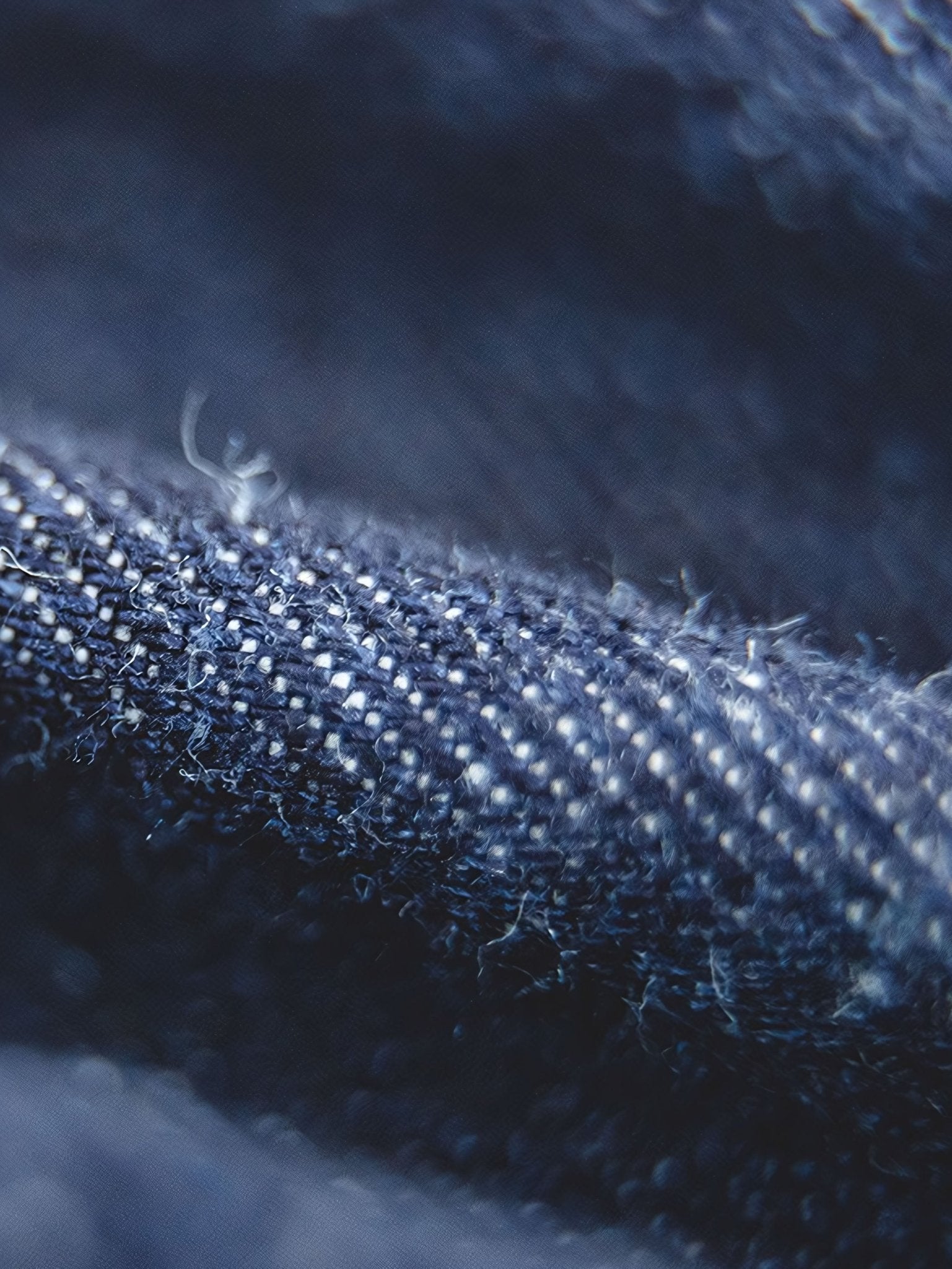 ネイビーソウジワークデニムパンツ