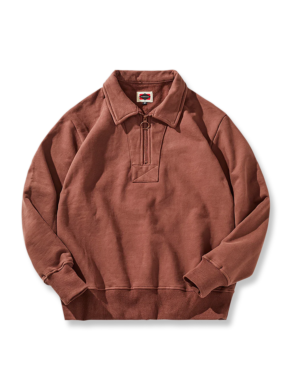 アレン ハーフジップカラースウェットシャツ