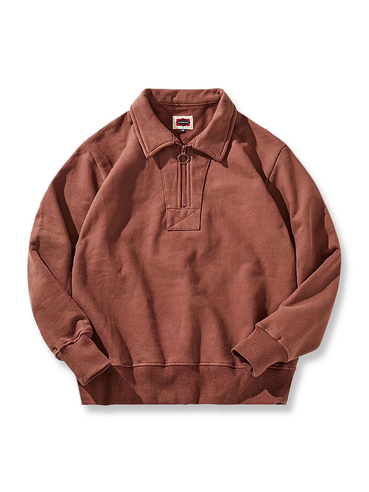 アレン ハーフジップカラースウェットシャツ