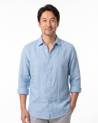 長袖カジュアルシャツ メンズ — 薄手コットンで叶える涼しいきれいめ着こなし