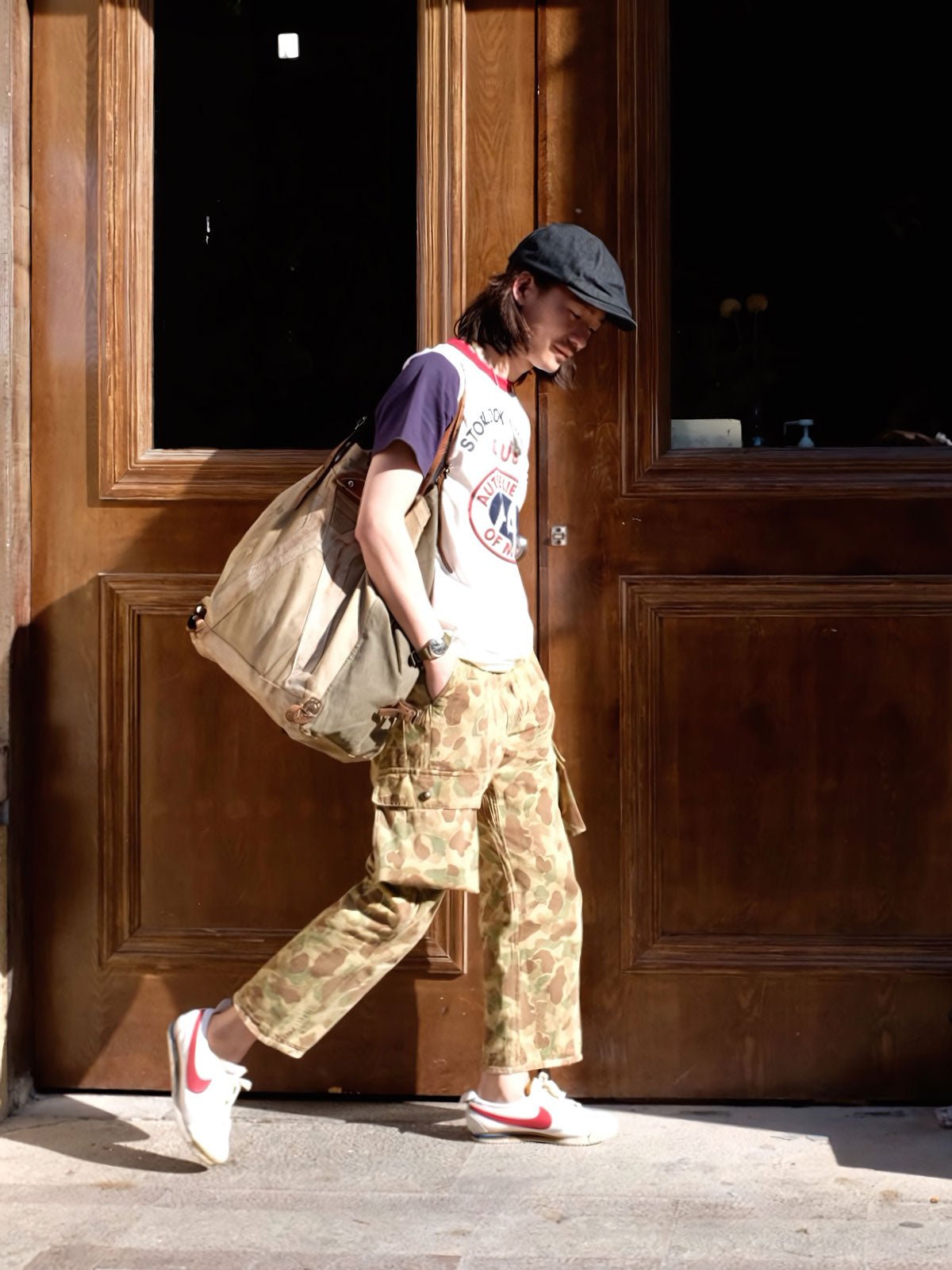 ヴィンテージ風ラグランTシャツ