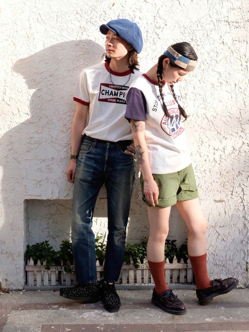 ヴィンテージ風ラグランTシャツ