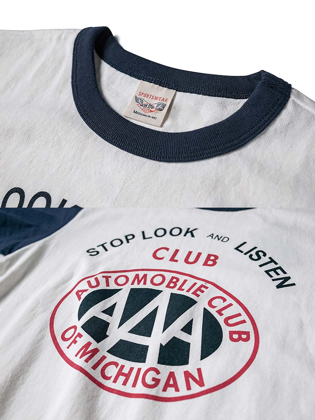 ヴィンテージ風ラグランTシャツ