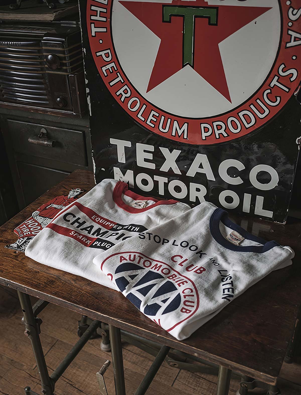 ヴィンテージ風ラグランTシャツ