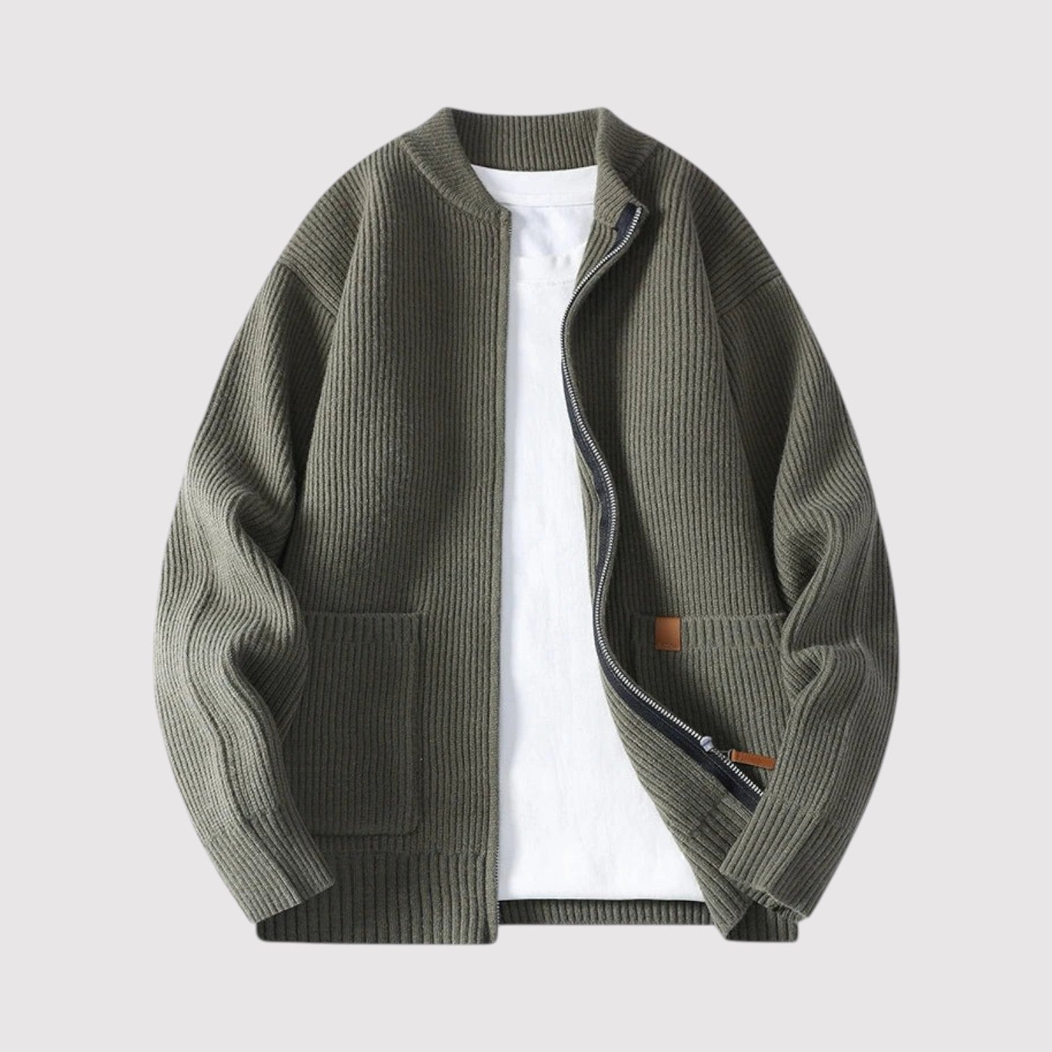 リオジップニットカーディガン