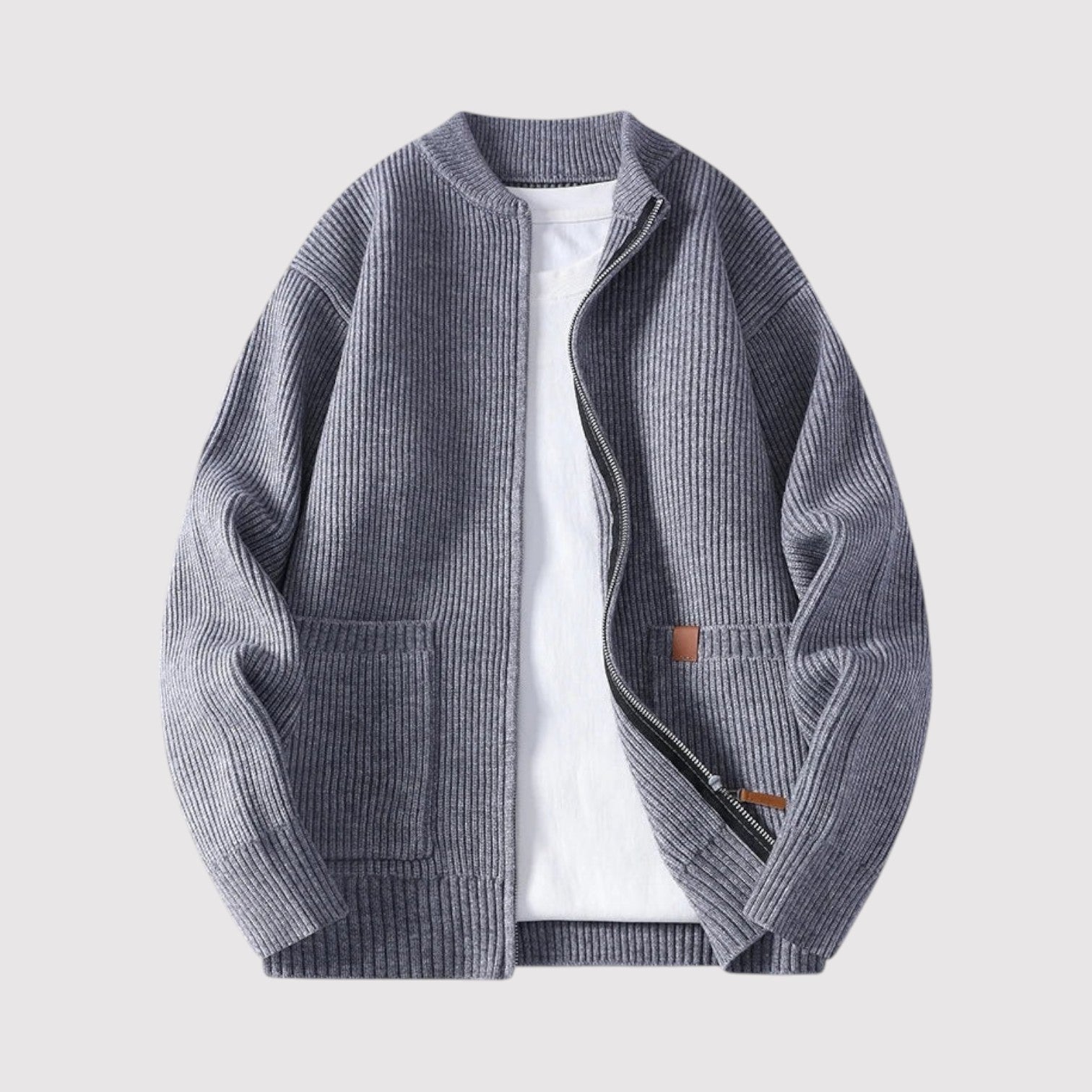 リオジップニットカーディガン