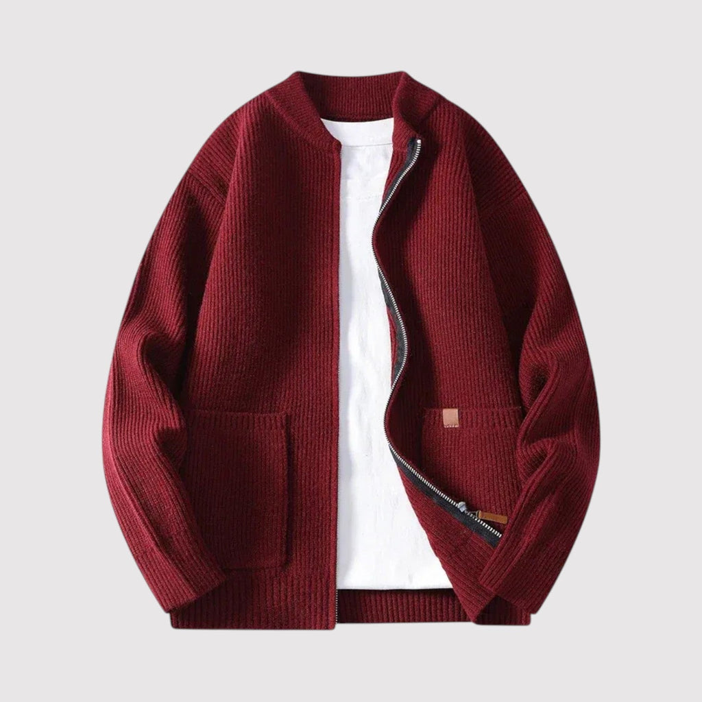 リオジップニットカーディガン