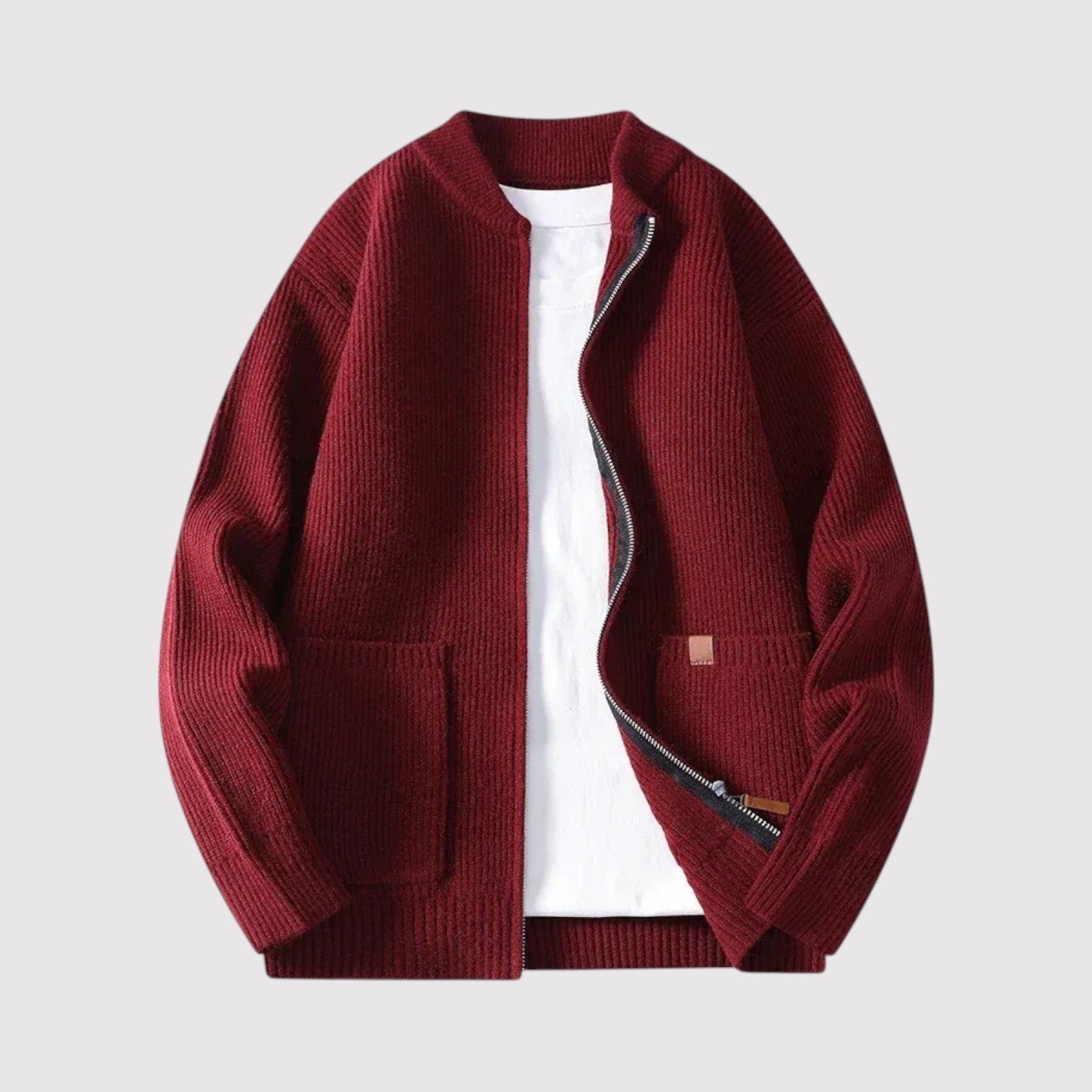 リオジップニットカーディガン