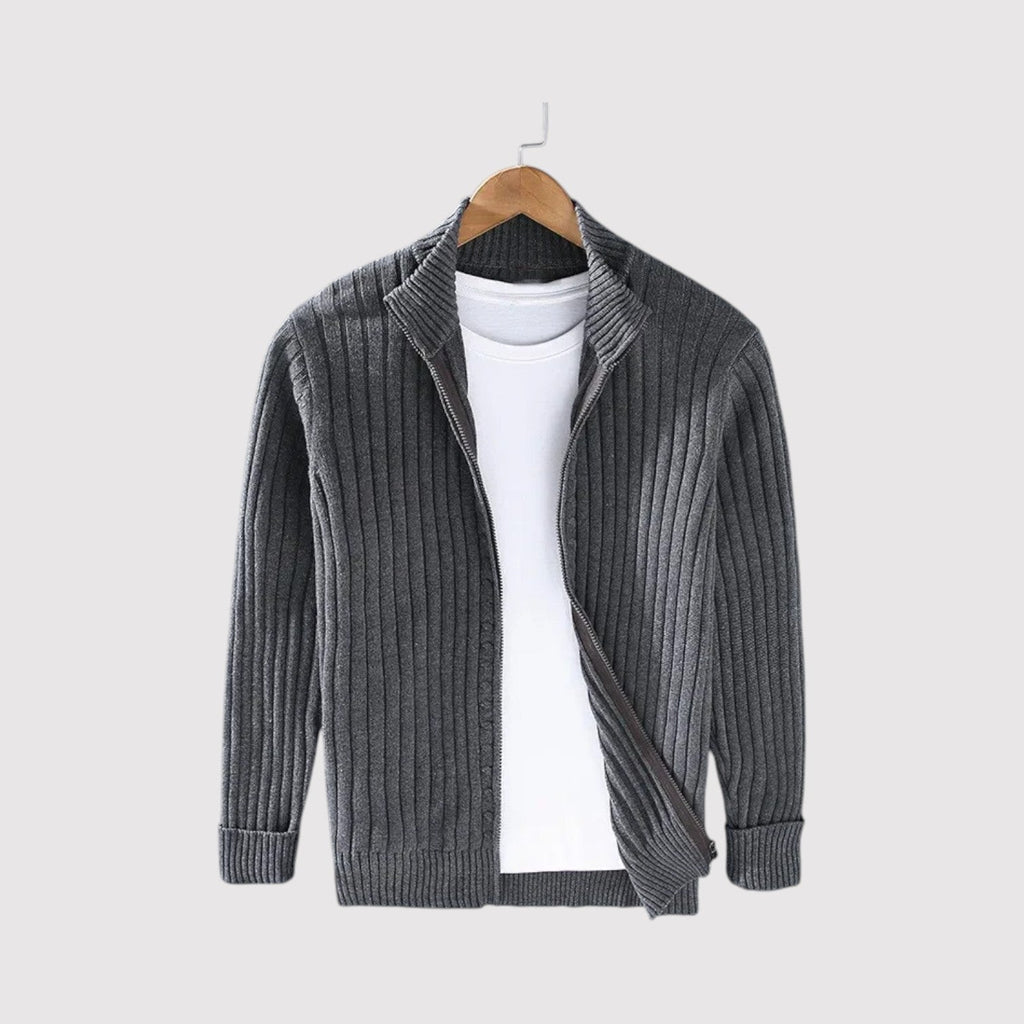 ユウト リブニット カーディガン