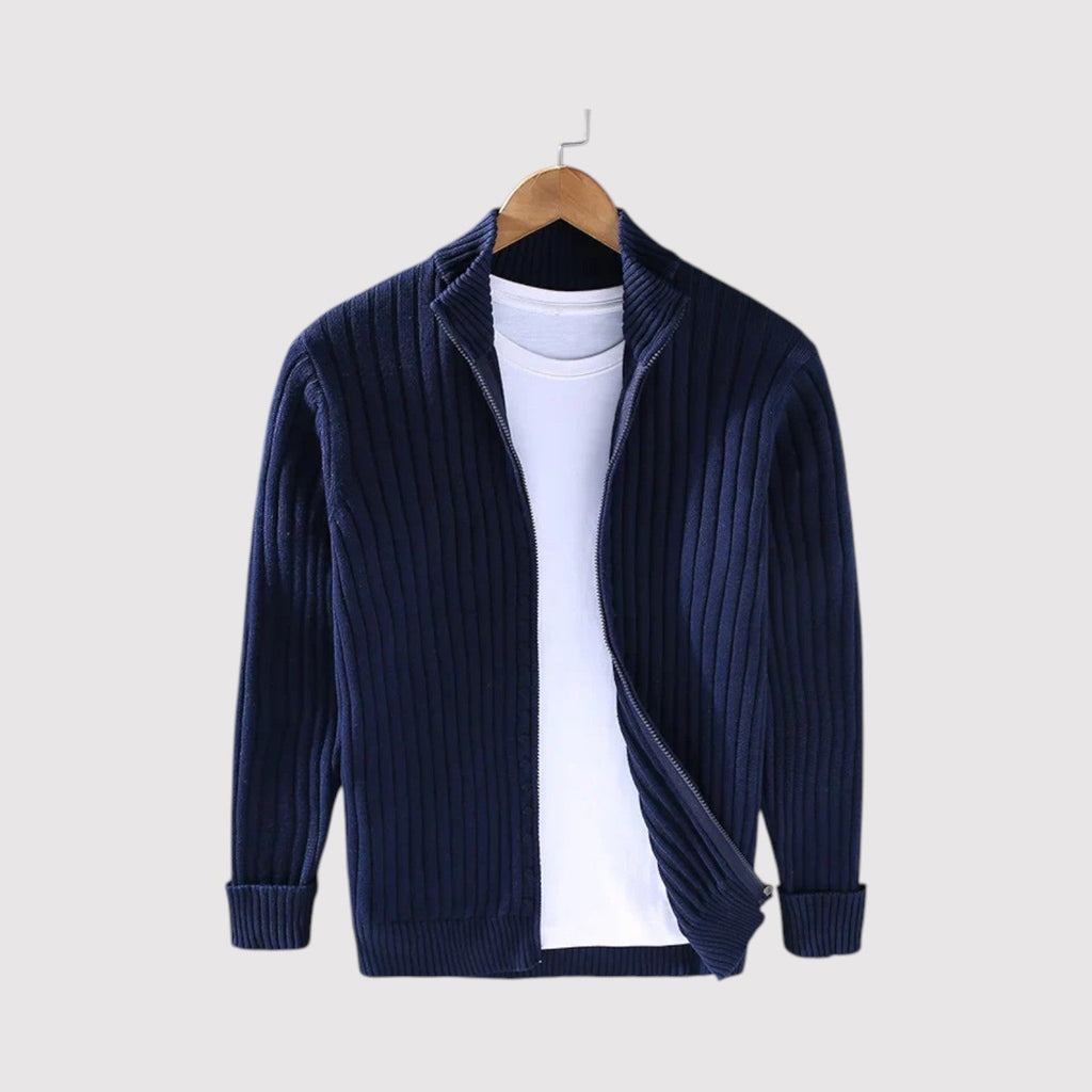 ユウト リブニット カーディガン