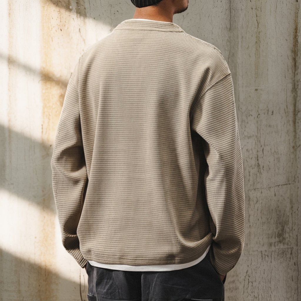 ワッフルロングスリーブシャツ