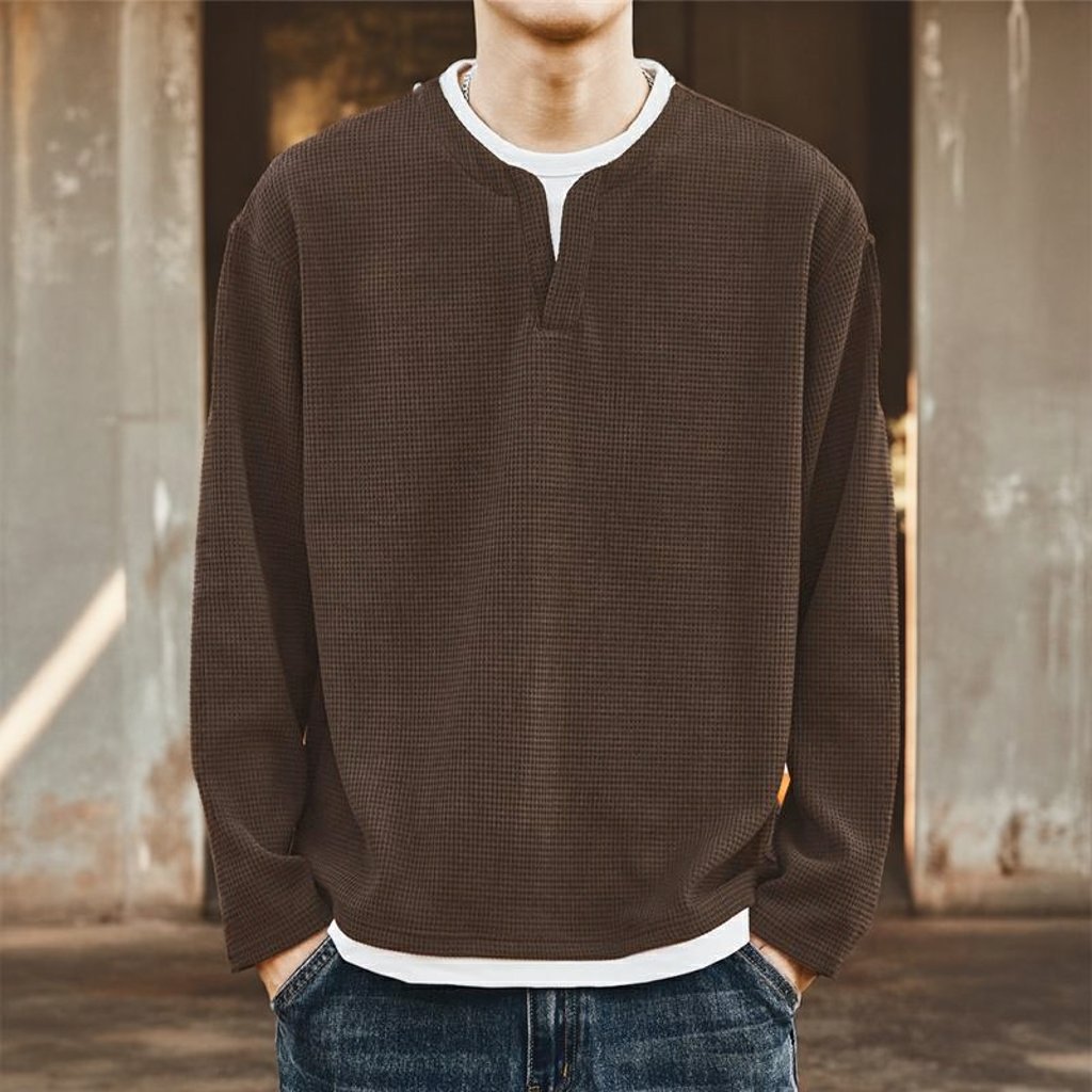 ワッフルロングスリーブシャツ