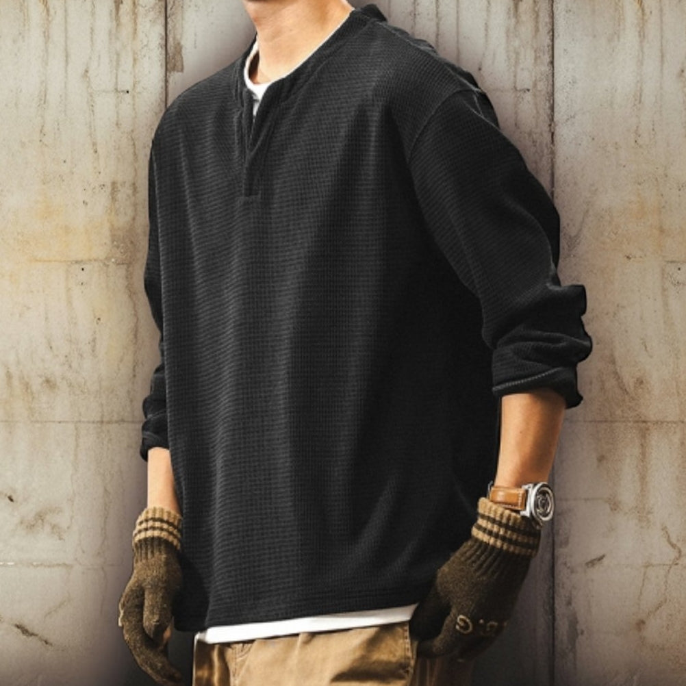 ワッフルロングスリーブシャツ